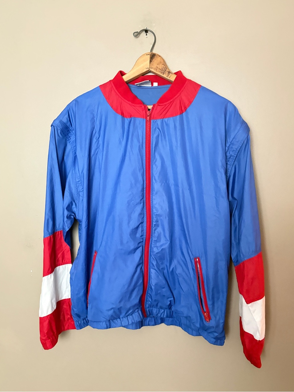 Reebok True Vintage 80s track jacket vector starburst logo sz L - Picture 2 of 12